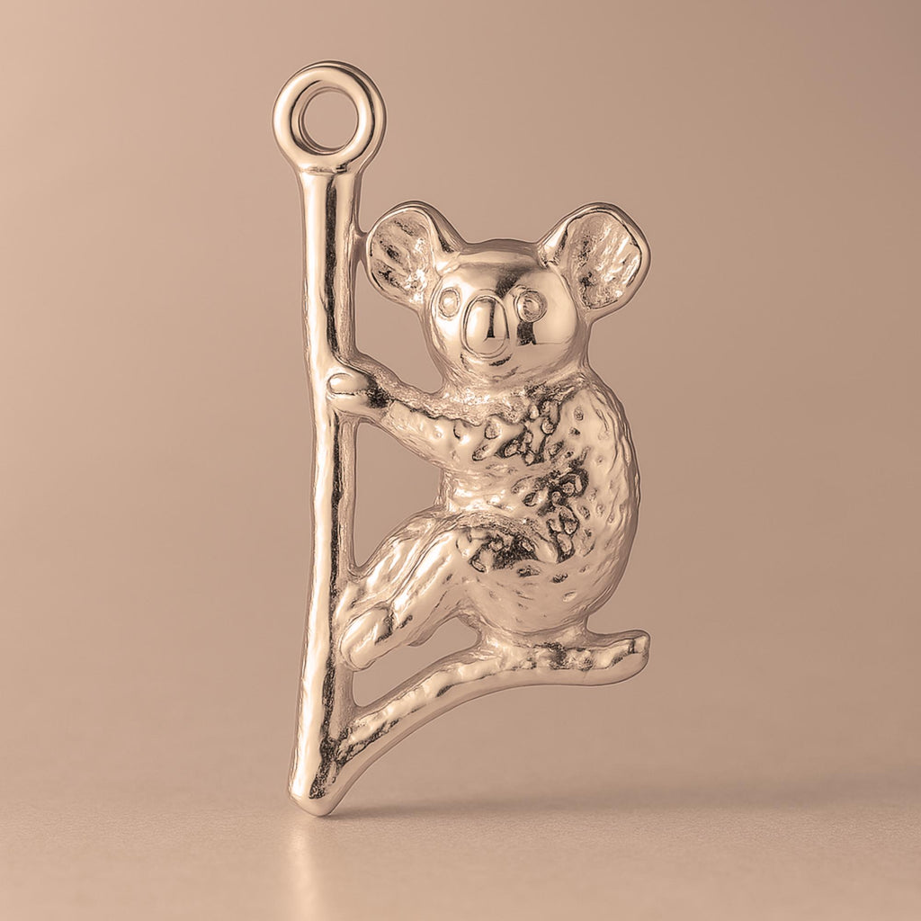 18ct Rose Gold - Drop Bear Koala Charm