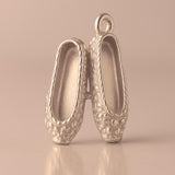 9ct Rose Gold - Ornate Ballet Flats Charm