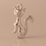9ct Rose Gold - Siamese Cat Charm
