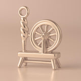 18ct Rose Gold - Spinning Wheel Charm