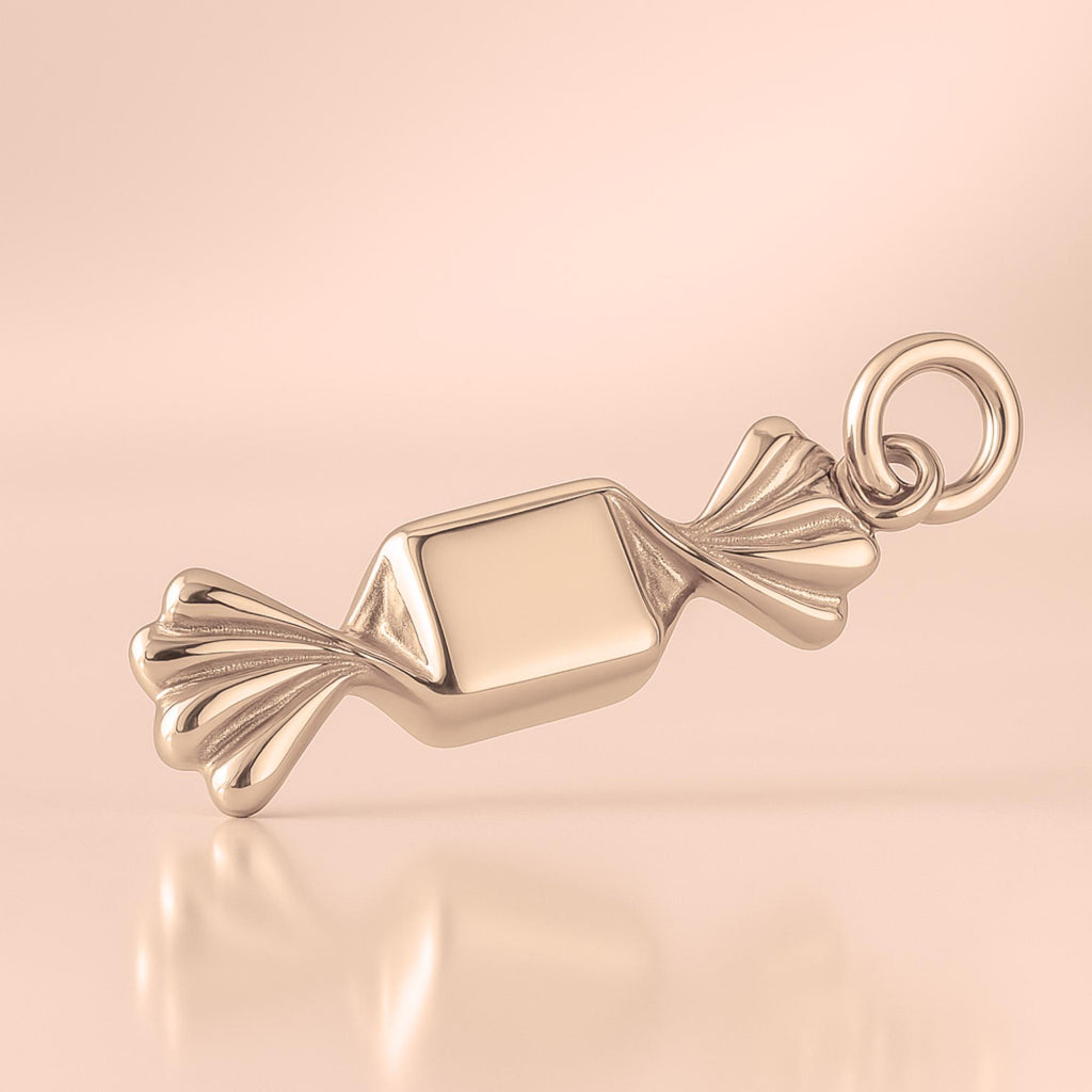 18ct Rose Gold - Wrapped Candy Charm
