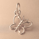 9ct Rose Gold - Openwork Butterfly Charm