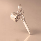 9ct Rose Gold - Sewing Trinkets Charm