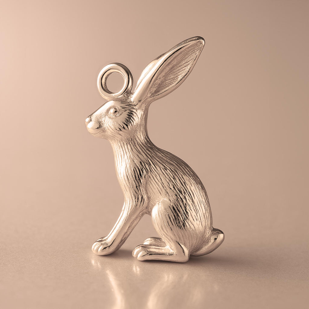 18ct Rose Gold - Scrub Hare Charm