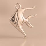 18ct Rose Gold - Moorish Idol Fish Charm
