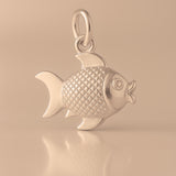 9ct Rose Gold - Lucky Goldfish Charm