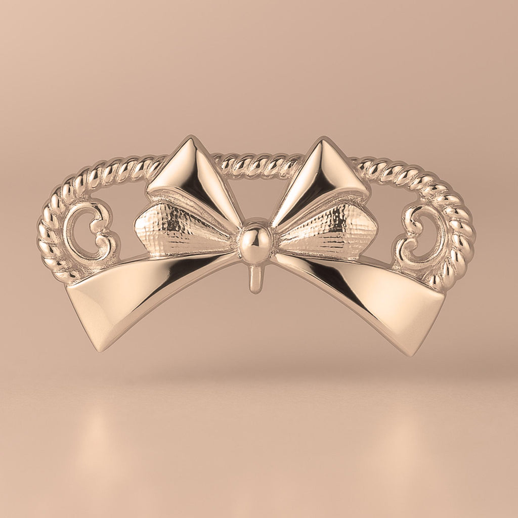 18ct Rose Gold - Ornate Bow Charm