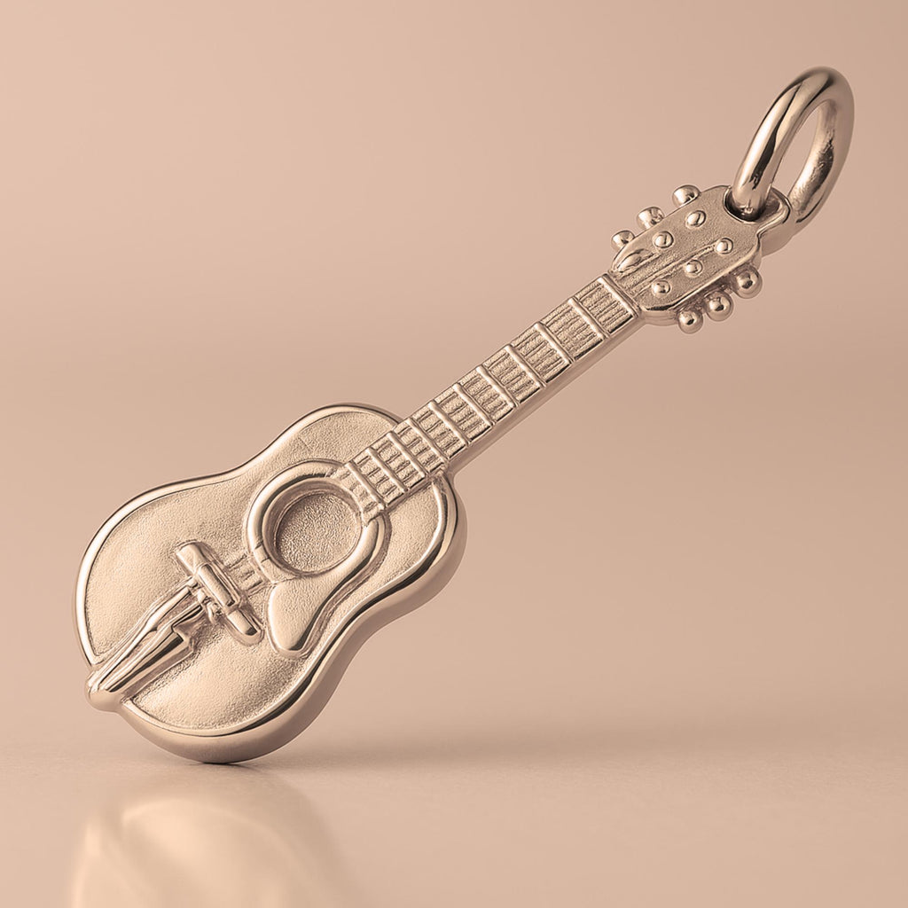 9ct Rose Gold - Acoustic Guitar Charm