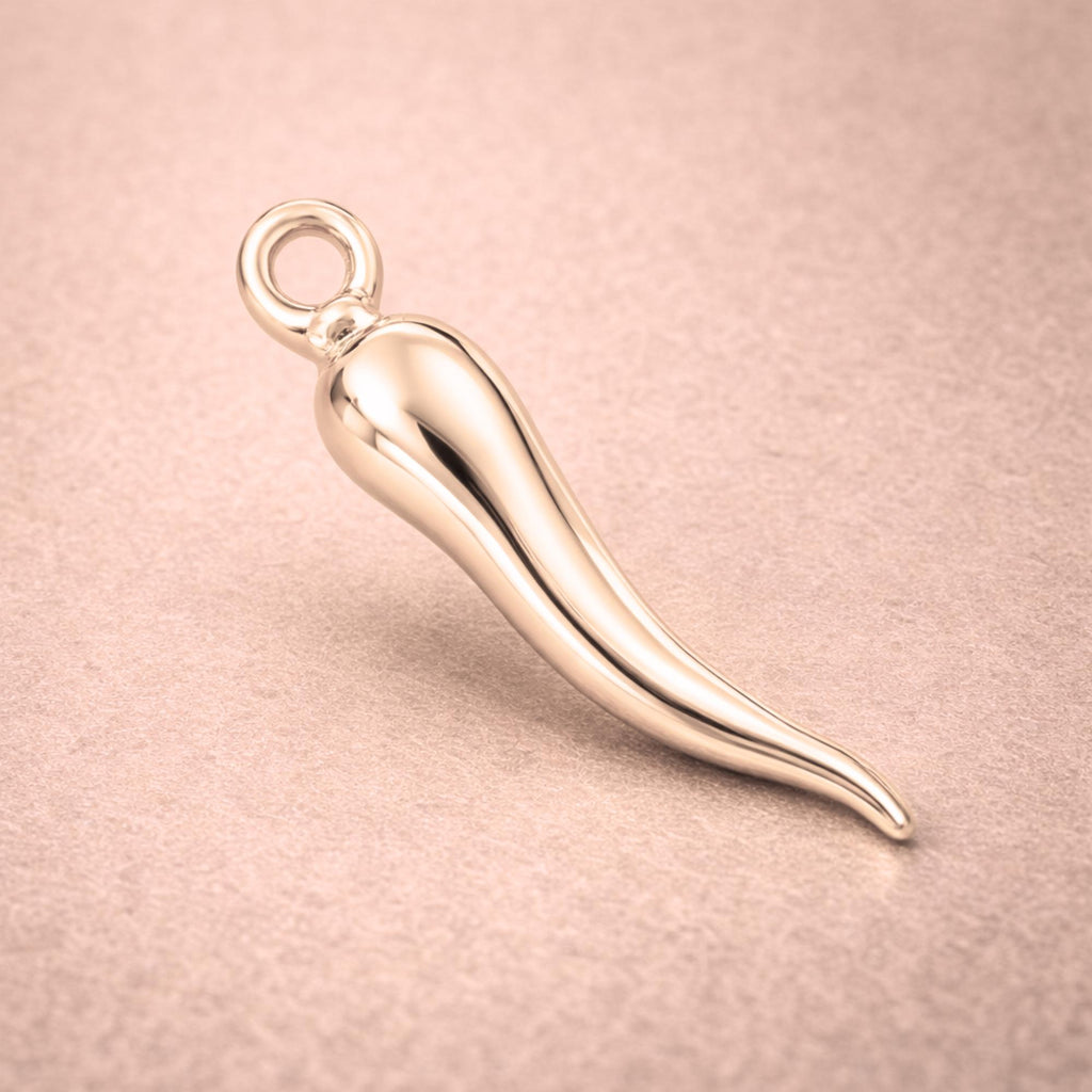 18ct Rose Gold - Cornicello Charm
