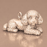 9ct Rose Gold - Poodle Dog Charm