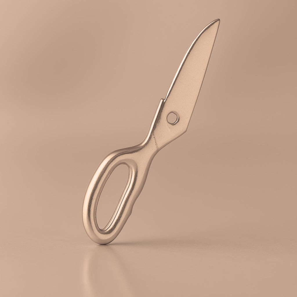 18ct Rose Gold - Scissor Half Charm