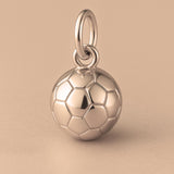 9ct Rose Gold - Soccer Ball Charm