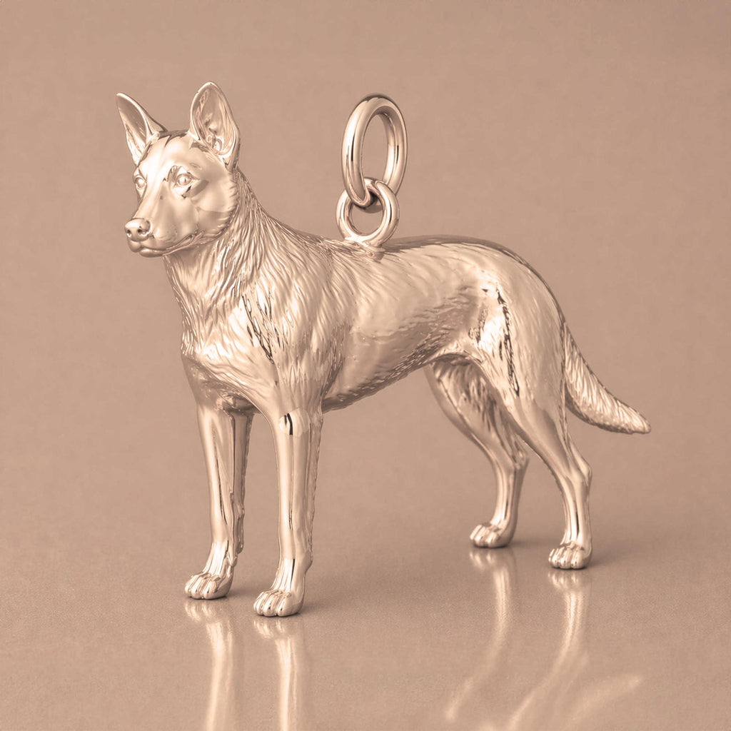 9ct Rose Gold - Australian Cattle Dog Charm