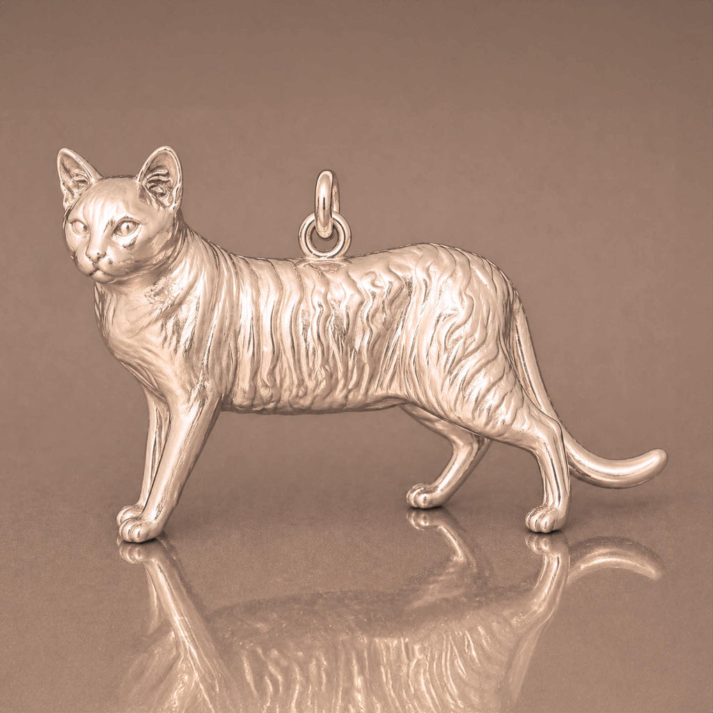 18ct Rose Gold - Toyger Cat Charm