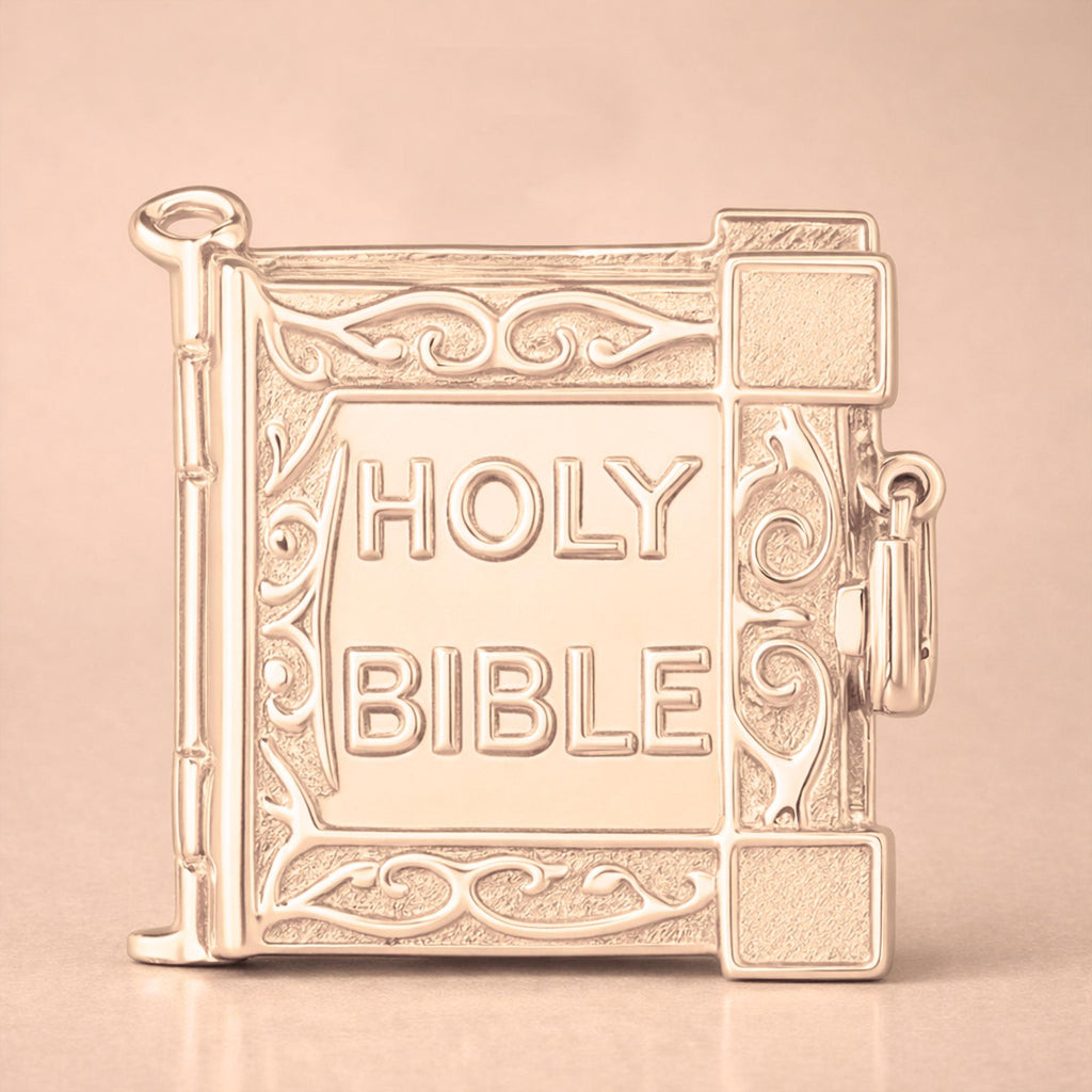 9ct Rose Gold - Holy Bible Charm