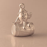 9ct Rose Gold - Cracker Barrel Charm