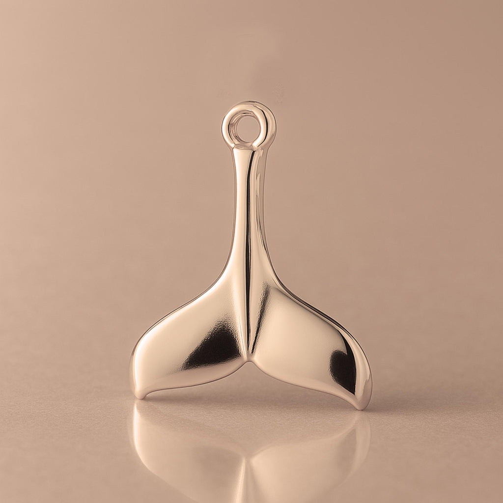 9ct Rose Gold - Whale Tail Charm