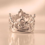 9ct Rose Gold - Organic Crown Charm