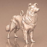 18ct Rose Gold - Border Collie Dog Charm