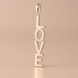 18ct Rose Gold - Vertical Love Charm