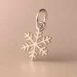 9ct Rose Gold - Delicate Snowflake Charm