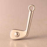 18ct Rose Gold - Mini Golf Club & Ball Charm