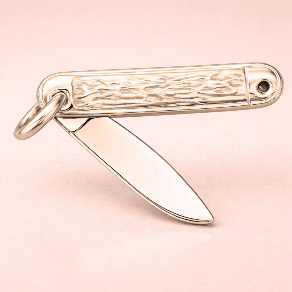9ct Rose Gold - Folding Pocket Knife Charm