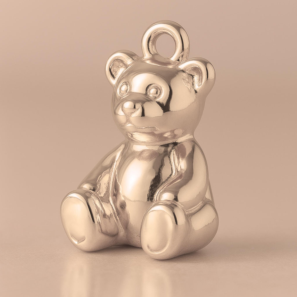 9ct Rose Gold - Classic Teddy Bear Charm