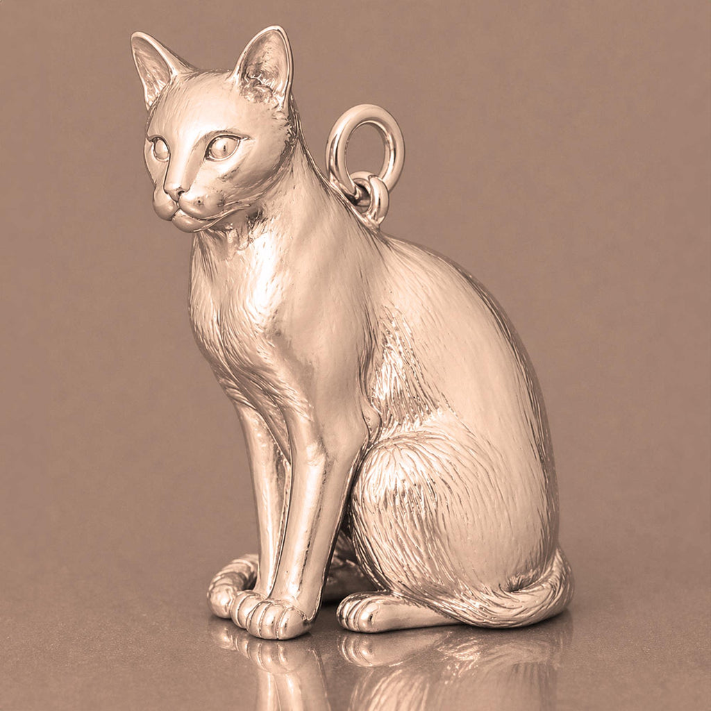 9ct Rose Gold - Bombay Cat Charm
