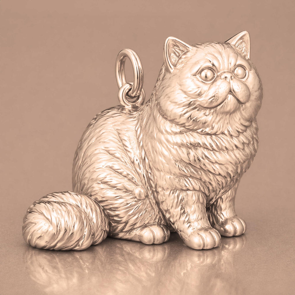 9ct Rose Gold - Exotic Shorthair Cat Charm