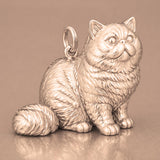 9ct Rose Gold - Exotic Shorthair Cat Charm