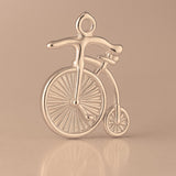 9ct Rose Gold - Penny Farthing Charm