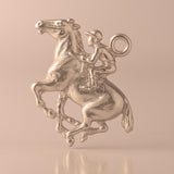 18ct Rose Gold - Horse and Jockey Charm