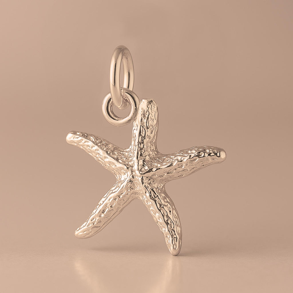 9ct Rose Gold - Starfish Sea Star Charm