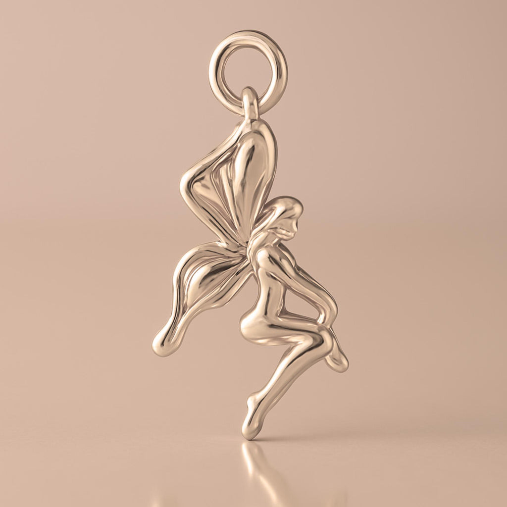9ct Rose Gold - Garden Fairy Charm