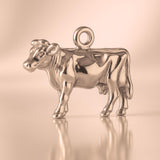 9ct Rose Gold - Farmyard Dairy Cow Charm