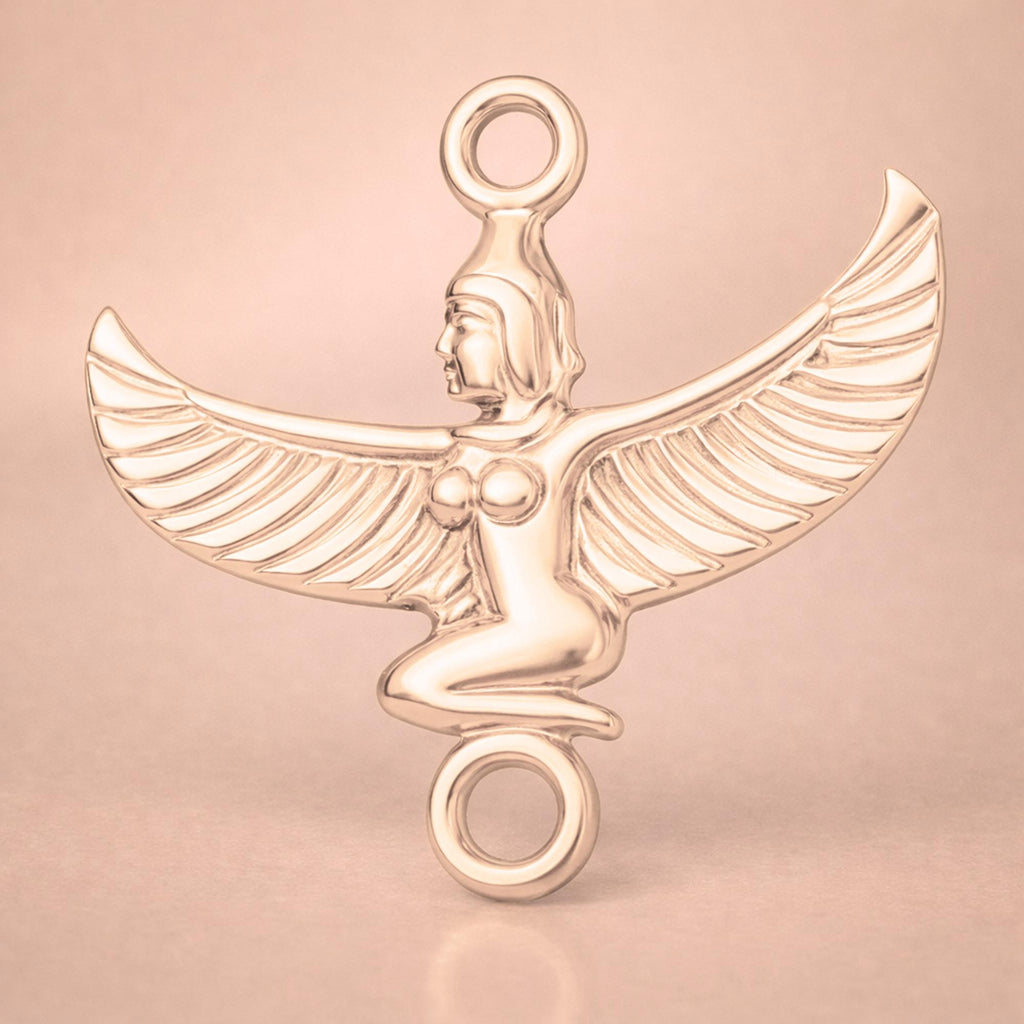 18ct Rose Gold - Egyptian Isis Charm