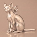 9ct Rose Gold - Abyssinian Cat Charm