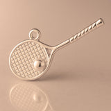 9ct Rose Gold - Tennis Racket Charm