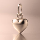 9ct Rose Gold - Classic Puffy Heart Charm