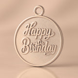 18ct Rose Gold - Happy Birthday Amulet Charm