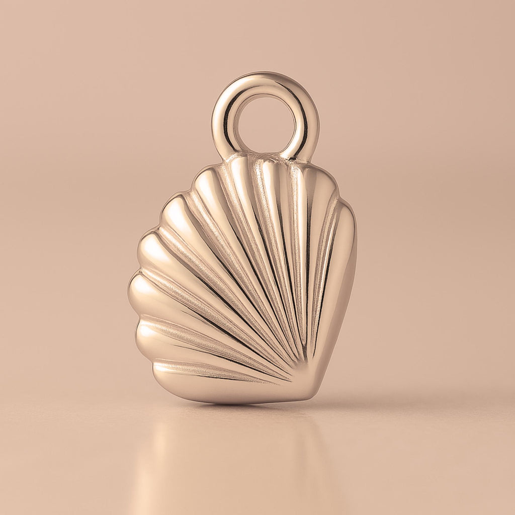 18ct Rose Gold - Lagoon Cockle Shell Charm