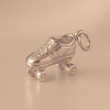 18ct Rose Gold - Retro Roller Skate Charm