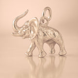 18ct Rose Gold - African Bush Elephant Charm