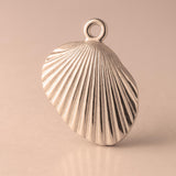 9ct Rose Gold - Clam Beach Shell Charm