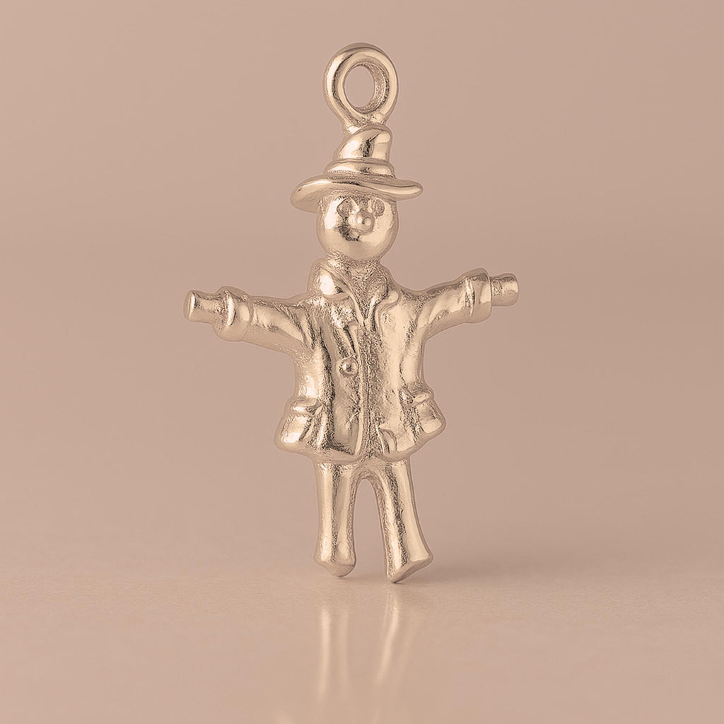 9ct Rose Gold - Rustic Scarecrow Charm