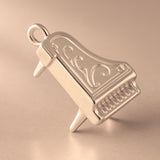 18ct Rose Gold - Ornate Grand Piano Charm
