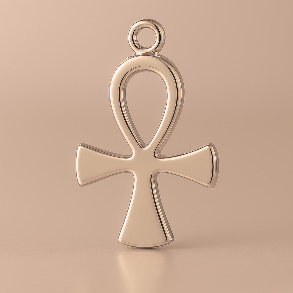 9ct Rose Gold - Egyptian Ankh Charm