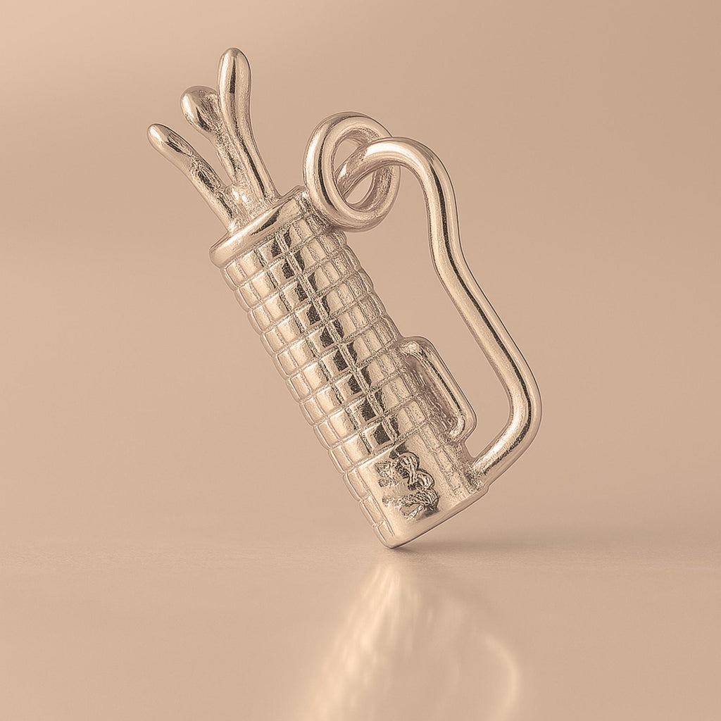 9ct Rose Gold - Classic Golf Bag Charm