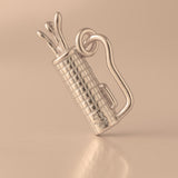 9ct Rose Gold - Classic Golf Bag Charm